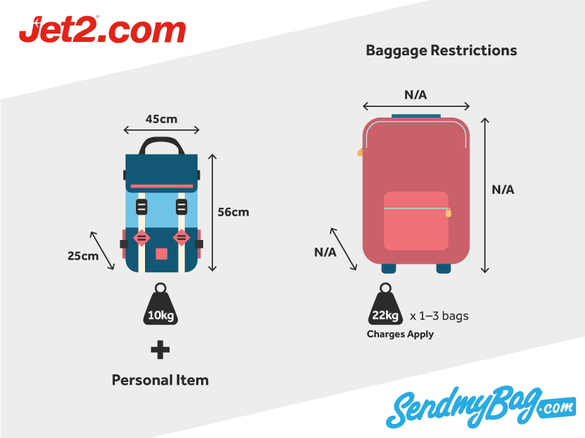 Jet2 cabin luggage size 2019 on sale